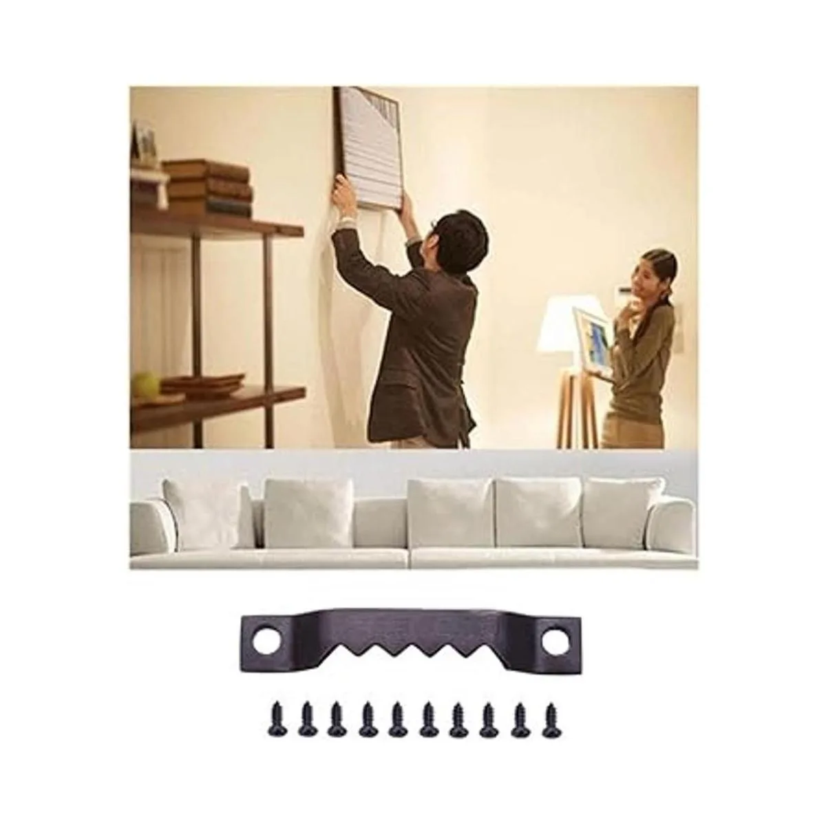 Paquete de 100 ganchos pequeños de dientes de sierra con_6