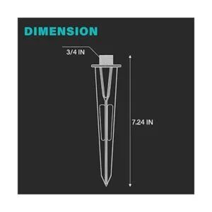 Malibu Estaca de iluminación de paisaje de metal para