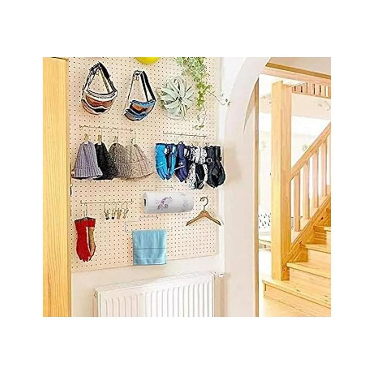 Menecor Juego de 2 toallas de acero inoxidable con