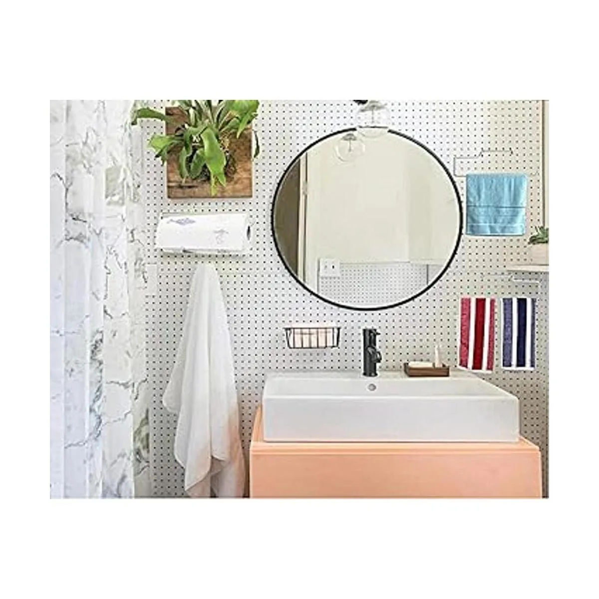 Menecor Juego de 2 toallas de acero inoxidable con