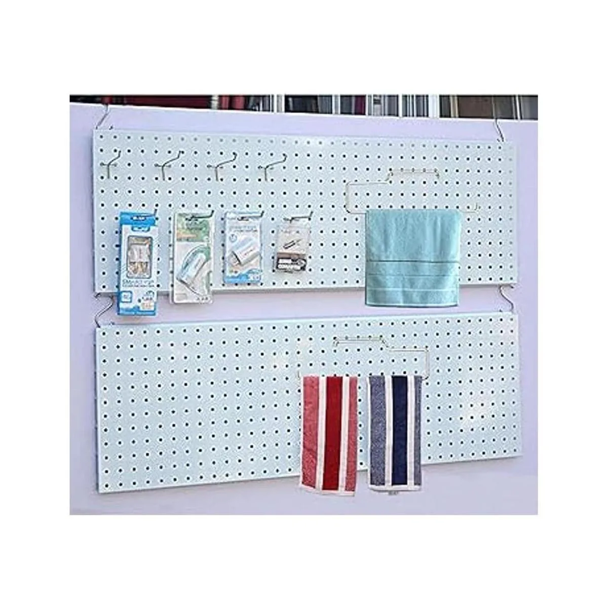 Menecor Juego de 2 toallas de acero inoxidable con