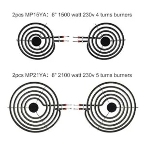 MP22YA Juego de 4 unidades de quemador eléctrico MP22YA