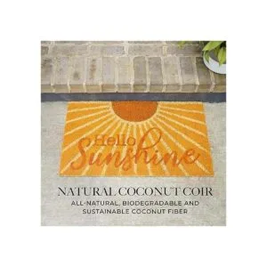 Avera Products Hello Sunshine felpudo de fibra de coco_3