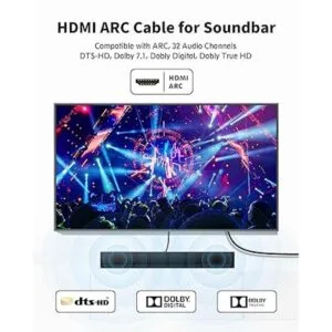 Cable HDMI ARC 4K para barra de sonido Silkland 4K 60Hz_2