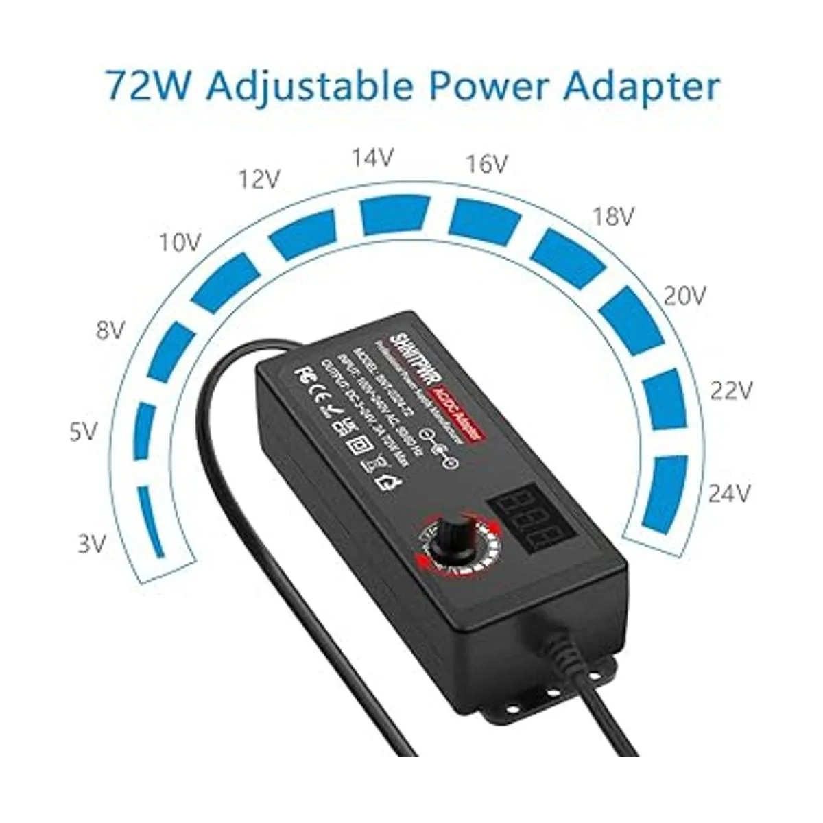 SHNITPWR Fuente de alimentación ajustable de 3 V 24 V 3_2