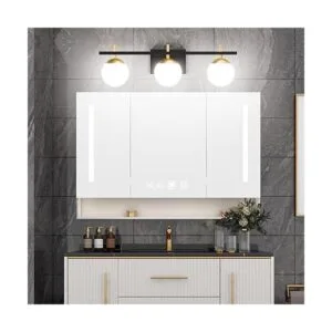 Ralbay Luces modernas de tocador de baño de mediados de_4