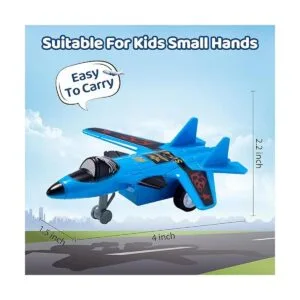 JOYIN 16 piezas de juguetes de avión de tracción trasera_5