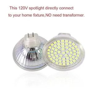 MR16 foco led bombilla GU5.3 base 110V 120V 130V 5W LED_5