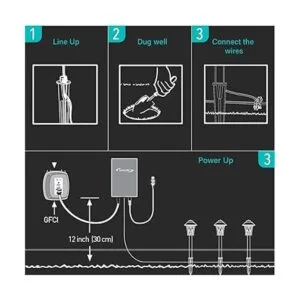Malibu Estaca de iluminación de paisaje de metal para
