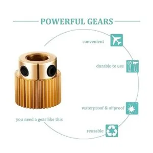 Rueda extrusora 3D para impresoras de 40 dientes_3