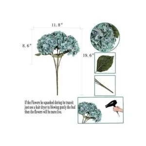 Blooming Paradise Flores falsas artificiales plantas de_4