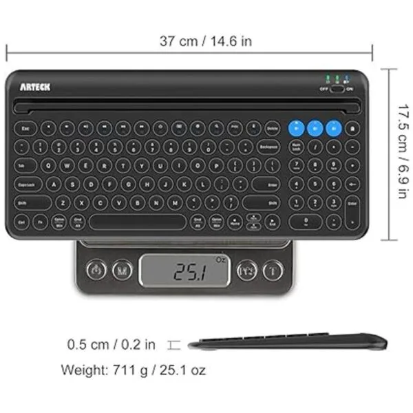 Arteck Teclado Bluetooth universal multidispositivo_6