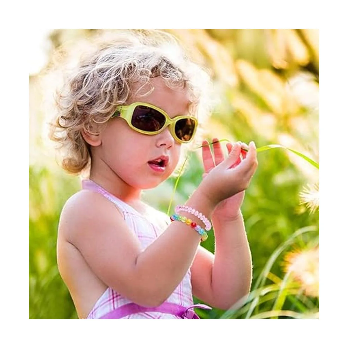 Lorfancy Juego de 12 pulseras de cuentas para niñas