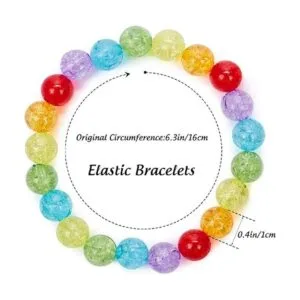 Lorfancy Juego de 12 pulseras de cuentas para niñas
