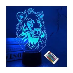 Lámpara de noche de león regalo de león lámpara de_1