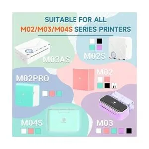Phomemo Papel adhesivo térmico para impresora térmica_3