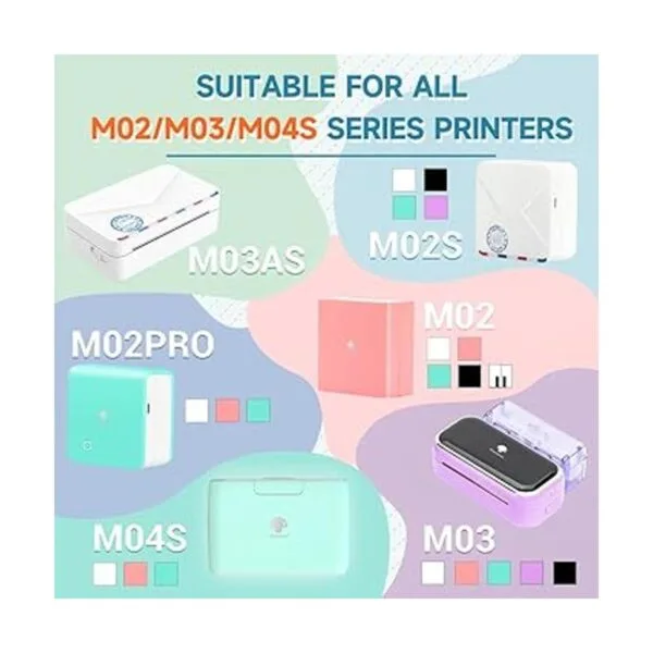 Phomemo Papel adhesivo térmico para impresora térmica_3
