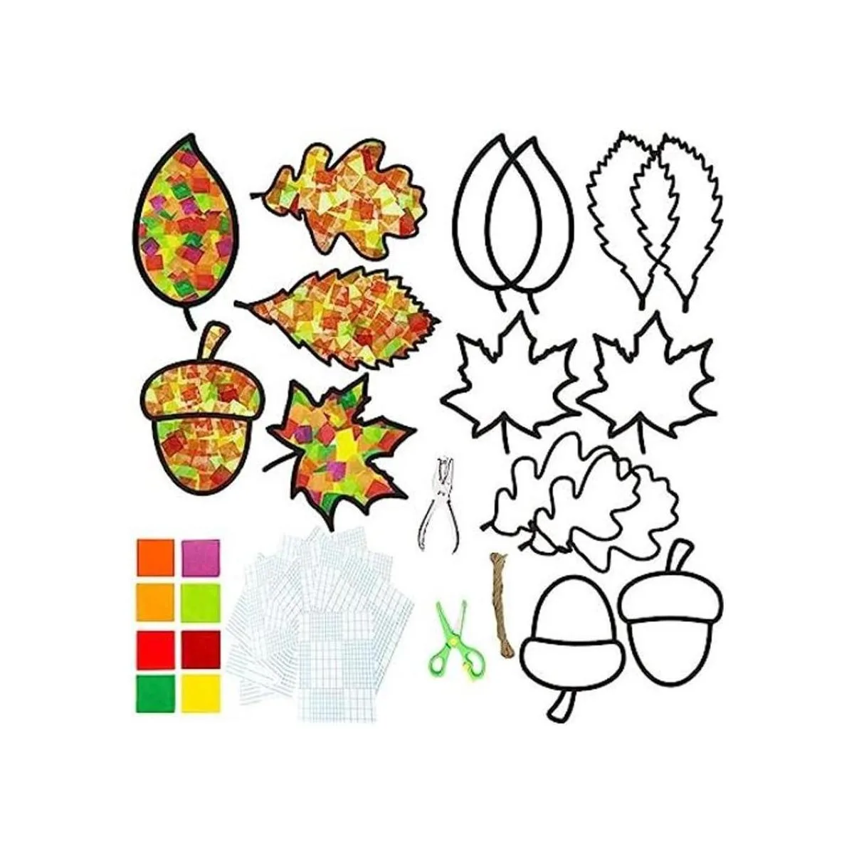 Atrapasueños de hojas de papel de seda para manualidades_1