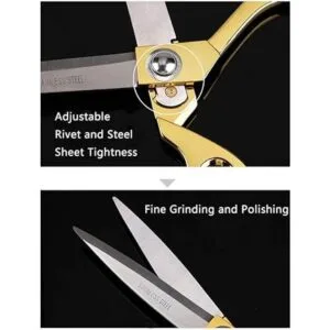 Tijeras de sastre de 8 pulgadas chapado en oro tijeras de_6