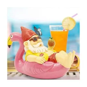 Estatua de gnomo de jardín en flamenco escultura de_2