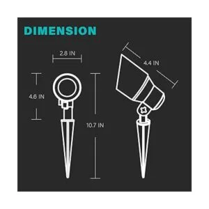 Malibu Foco LED de bajo voltaje para exteriores 6 W luz