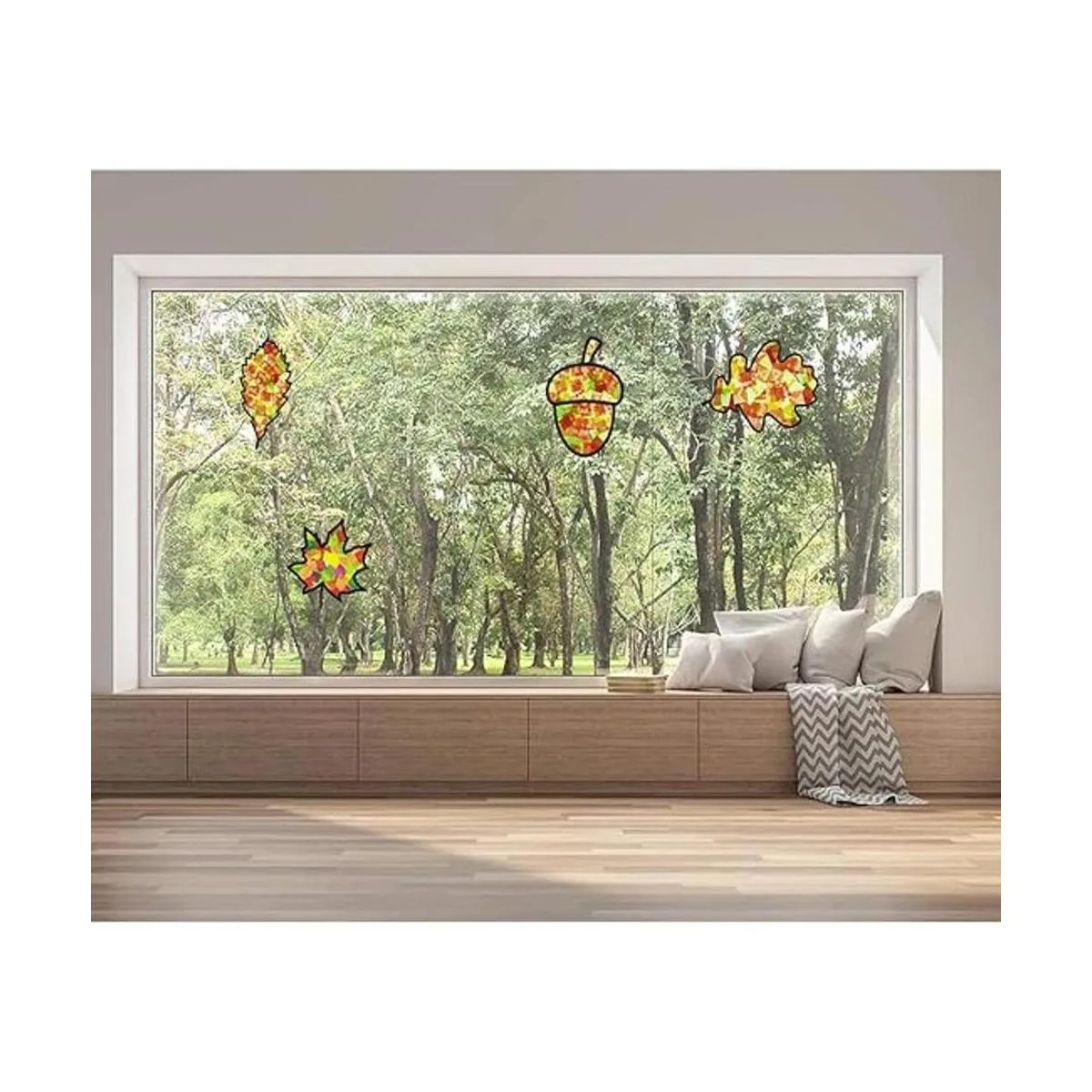 Atrapasueños de hojas de papel de seda para manualidades_5