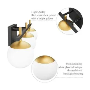 Ralbay Luces modernas de tocador de baño de mediados de_5