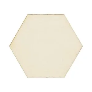 Paquete de 60 piezas hexagonales de madera sin terminar