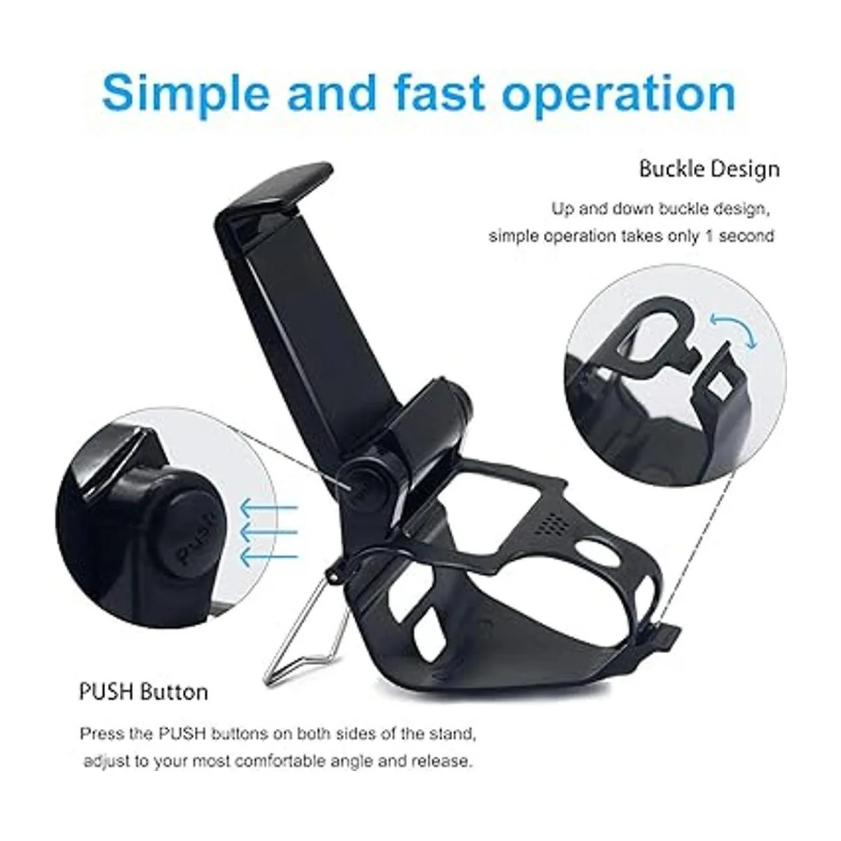 BRHE Clip de teléfono para controlador PS4 soporte de_5