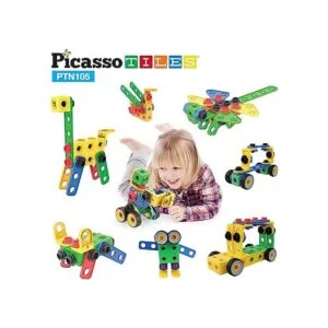 PicassoTiles STEM Learning Toys Juego de bloques de_4