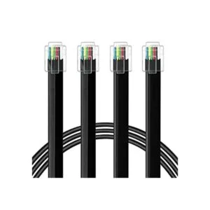 NECABLES Paquete de 2 cables RJ12 de 6 pies cable de_1