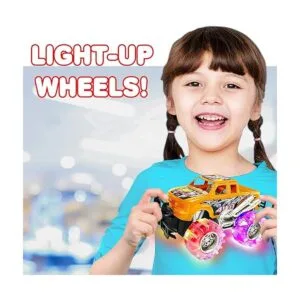 ArtCreativity Juego de camiones monstruos iluminados