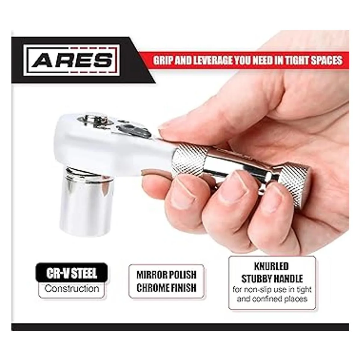 ARES 42037 Juego de 2 piezas de trinquete rechoncho de 72_4