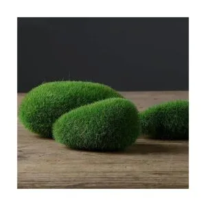 Nicunom 40 rocas artificiales de musgo de 5 tamaños