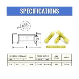 Qibaok 120 conectores termocontraíbles a tope_2