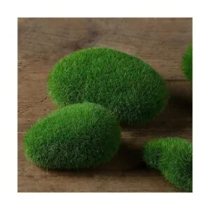 Nicunom 40 rocas artificiales de musgo de 5 tamaños