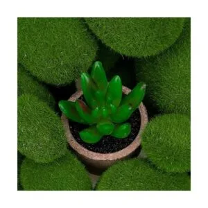 Nicunom 40 rocas artificiales de musgo de 5 tamaños