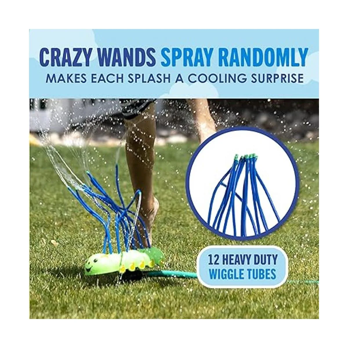 BACKYARD BLAST Juguete de agua con aspersor de oruga loca_2