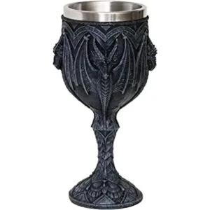 Cáliz de vino de dragón gótico medieval copa de cáliz de_1