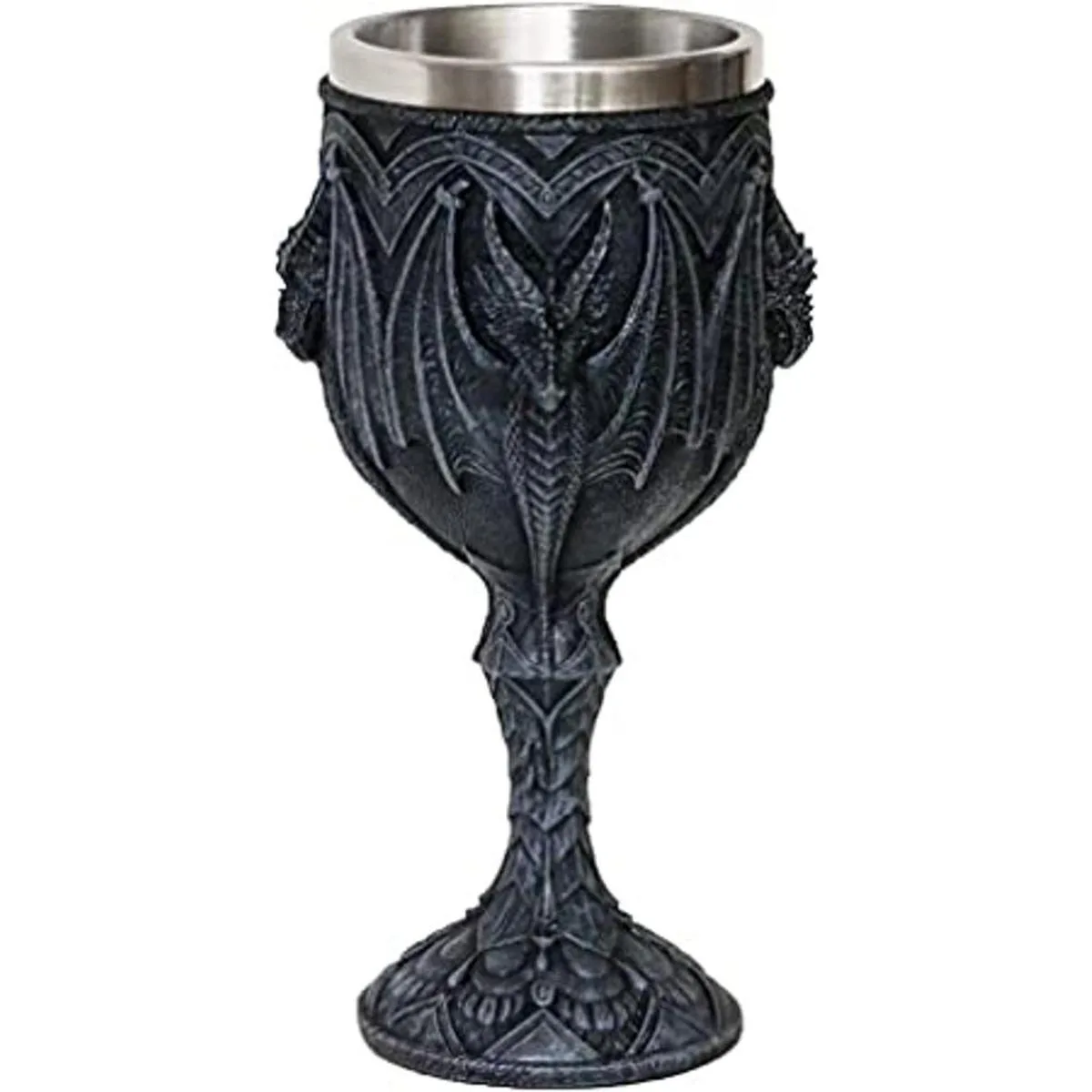 Cáliz de vino de dragón gótico medieval copa de cáliz de_1