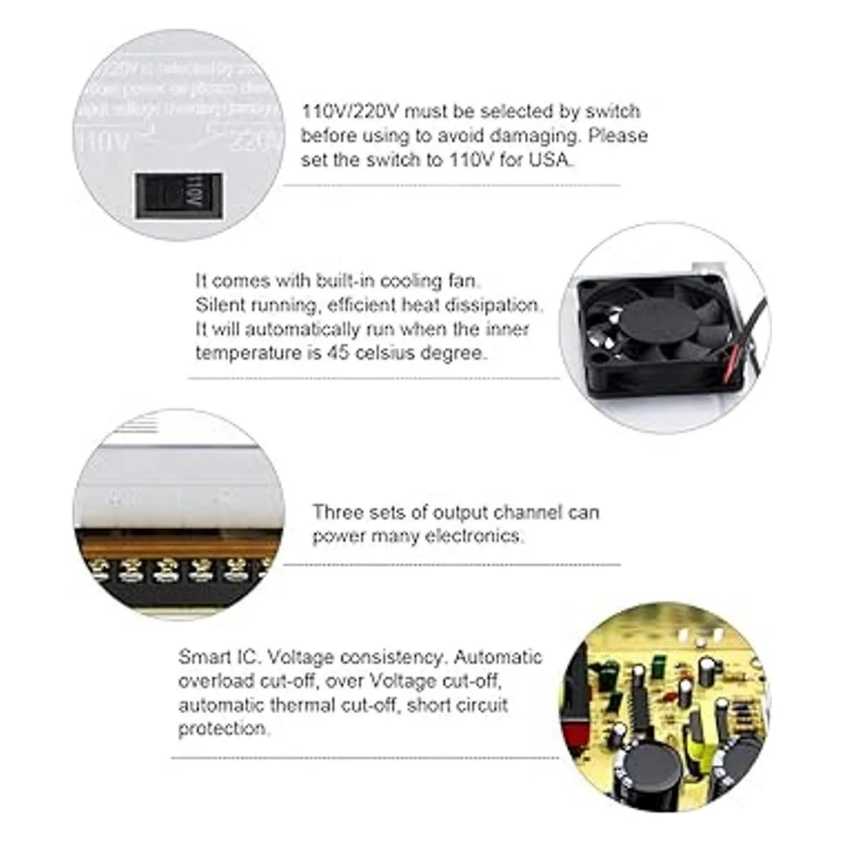 SHNITPWR 5 V fuente de alimentación DC 5 V 70 A 350 W_4