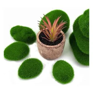 Nicunom 40 rocas artificiales de musgo de 5 tamaños