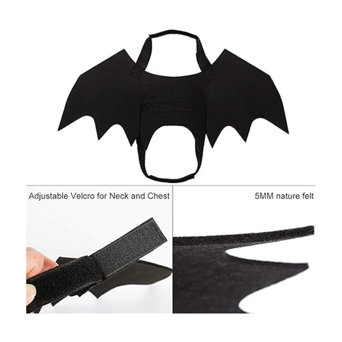 Puoyis Disfraz de ala de murciélago para Halloween