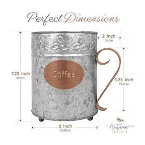 Autumn Alley Soporte para cápsulas de café galvanizado