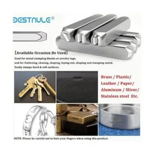 BESTNULE Kit de estampado de metal juego de sellos de_5