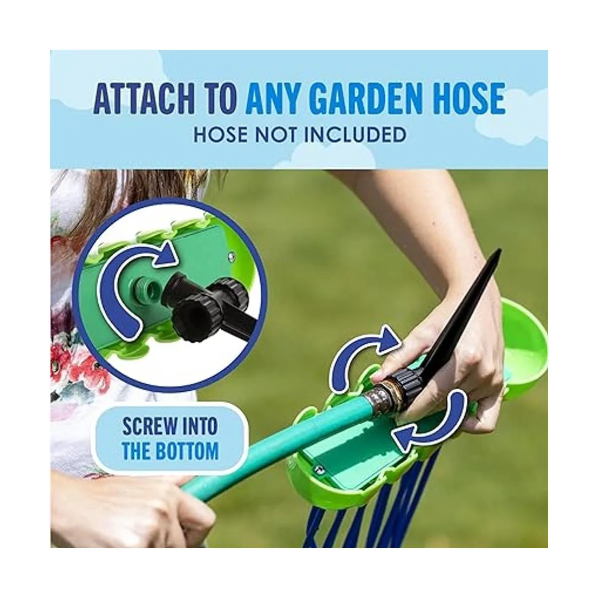 BACKYARD BLAST Juguete de agua con aspersor de oruga loca_3