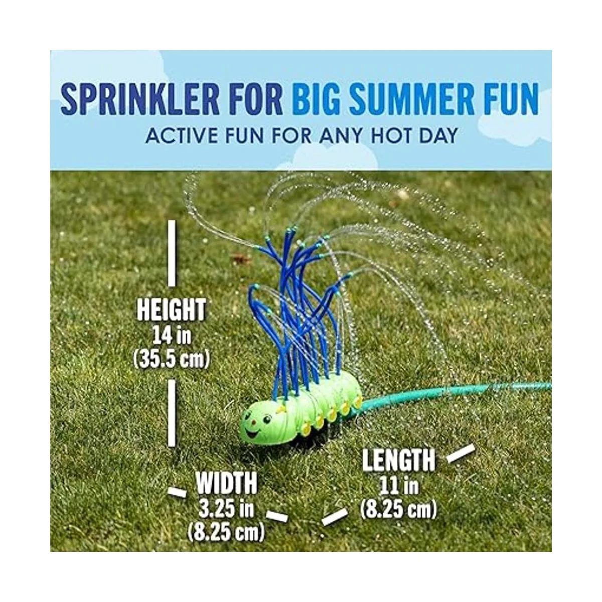 BACKYARD BLAST Juguete de agua con aspersor de oruga loca_4