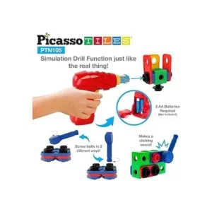 PicassoTiles STEM Learning Toys Juego de bloques de_2