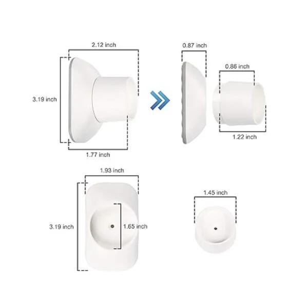 Protector de pared para extensor de puerta de bebé kit de_5