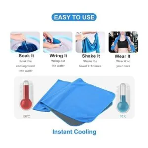 Toalla de enfriamiento 40 x 12 pulgadas toalla de